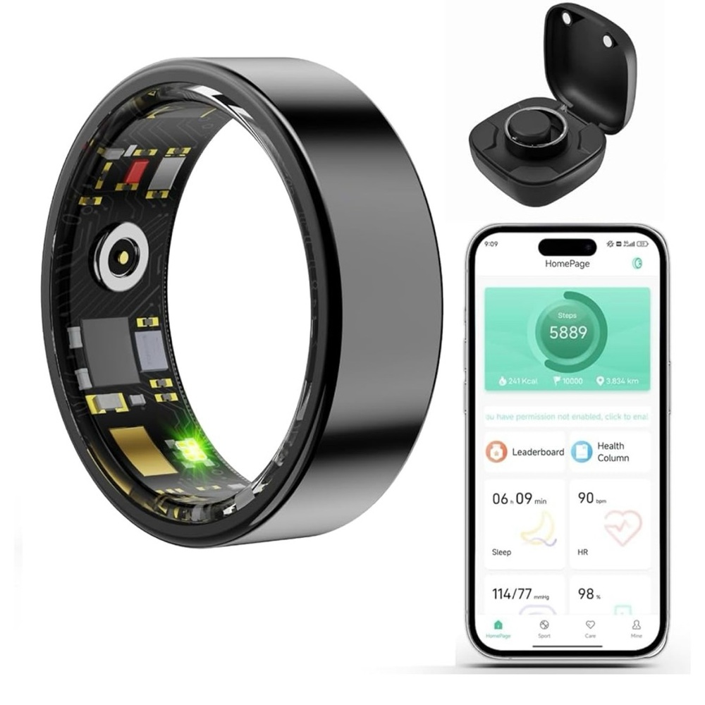 Smart Fitness Ring - Black